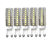 Jandei - Pack x 5 Bombillas LED G9, Potencia 4,8W, 720 Lúmenes, 220V AC, (Equivalente 30W Halógeno) Luz Blanca Fría 6000K, Ø16, 57mm Largo, No Regulable, IP20 para Interior