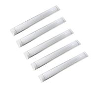 Jandei - Pack x 5 Pantalla LED 120 cm 36W y 4000 LM Luz Color Blanco Frío 6000k Sustituye Fluorescente Led Tradicional, Ideal Cocina, Garaje