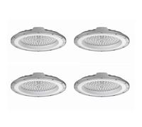 Jandei - Pack x4 Campana LED UFO DOB, Blanco Frío 6000K, Alta Potencia con 110 lm/vatio PF 0,95 6KV, Foco de Exterior IP65. Perfecto para Entorno Industrial, Naves, Garajes, Negocios... (150W)