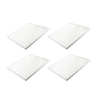 Jandei- Pack x4 plafón LED de superficie cuadrado 60x60 cm 50W 4200K, blanco slim