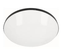 Jandei - Plafón LED para Techo Potencia 24W, Color de Luz Fría 6000K, Diámetro 230mm, Borde Blanco o Negro Black border