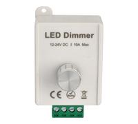 Jandei - Regulador Dimmer e Interruptor para Tiras Led Monocolor de 12V y 24V DC, Máx 10A. Sistema Manual con Rueda Metálica, Montaje en Superficie