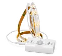 Jandei - Tira Luz Led con Sensor de Movimiento 1 Metro, Recargable USB, Flexible y Adhesiva, no necesita Enchufe. Iluminación Nocturna para Armario, Bajo Mueble, Cama, Escalera (Luz Cálida 3000k)