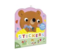 Janod - Pack de 200 Pegatinas - Bolsa de Pegatinas de Gran Formato con Animales domésticos - A Partir de 3 años - Ocio Creativo para niños - Aprendizaje de la motricidad Fina y la concentración