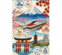 JAPAN EKI STAMP BOOK: The Ultimate Traveler's Collection: Portable Collection Journal for Japanese Train Station and Temple Eki Stamps