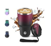 JAPORIA Taza Térmica 600ml 20oz, Vaso Termo Cafe para llevar 304, Botella Agua Acero Inoxidable, Doble Pared Vaso Termico, Termo Café Hermética al Vacío con Tapa para Viaje, Gimnasio, Oficina, Correr