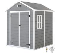 Jardín Resina 2.4m2 Piso Aluminio Puertas Cerradura 3 Ventanas Impermeable a ...