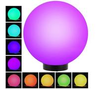 Lámpara Solar Jardin Bola de Luz Exterior LED Colores Iluminación Decorativa