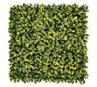 Jardín Vertical Artificial 50x50cm, Pack 4 unidades, Plantas Artificiales Decorativas, Valla de Privacidad Balcón Barandilla, Planta artificial colgante, Decoración Exterior e Interior