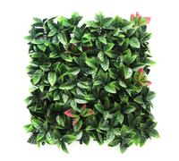 Jardín Vertical Artificial 50x50cm, Pack 4 unidades, Plantas Artificiales Decorativas, Valla de Privacidad Balcón Barandilla, Planta artificial colgante, Decoración Exterior e Interior