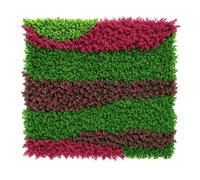 Jardin Vertical Artificial Decorativo Modular Para Interior y Exterior, Panel Vegetal Sintetico Para Pared, Balcon o Terraza, Efecto Natural Sin Mantenimiento Plas uv50 4 units