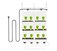 Jardín vertical colgante para pared - 8 compartimentos con sistema de riego por goteo