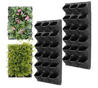 Jardín vertical colgante para pared – panel de jardinería vertical con 36 macetas