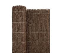 JARDIN202 - Cerramiento de Brezo Natural Alta Densidad 1800g/m² Ocultación 80% para Jardín, Terraza o Balcón, Cosido con Alambre Galvanizado | 1,5x5m