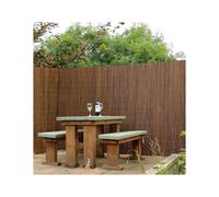 JARDIN202 - Cerramiento de Mimbre Natural Ecológico 80% Ocultación | Valla de Ocultación Decorativa Resistente