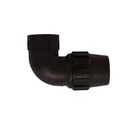 JARDIN202 - Codo Rosca Hembra de Polietileno para Tubería de Riego por Goteo - Varias Medidas | 20mm X 1/2" (Unidad)