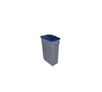 JARDIN202 - Contenedor de Residuos Zeus 65L Tapa Cerrada | Resistente, Apilable, Asa Ergonómica | Residuos Sanitarios y Comunidades | (TAPA AMARILLA)