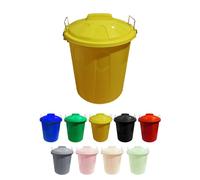 JARDIN202 - Cubo Basura de plástico con Tapadera | Cubo almacenaje y reciclar