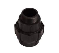 JARDIN202 - Enlace Rosca Macho de Polietileno para Tubería de Riego por Goteo - Varias Medidas | 63mm x 2" (Unidad)