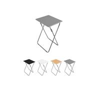 Jardin202 - Mesa Plegable Portátil Rectangular - Mesa Auxiliar Abatible 48 x 38 x 66 cm | (Gris)