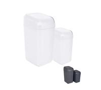 Jardin202 - Papelera con Tapa Basculante - Cubo basura Antracita para Cocinas. Baños y Despachos - Contenedor de Residuos | 45 L (Gris Claro)