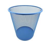 Jardin202 - Papelera de rejilla metálica | Capacidad de 12 litros | Azul