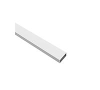 JARDIN202 - Perfil de Aluminio Blanco - Tubo rectangular - x3 unds - 2'10m | 60 x 20 mm -
