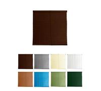 JARDIN202 - Persiana de PVC Alicantina con Polea Metálica | Persiana Enrollable | Estor Enrollable para Ventanas, Puertas, Salón y Cocina | 110 x 220 cm (Nogal)