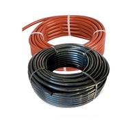 JARDIN202 - Tubo Goteo Sin Gotero 16 mm - Bobina Agrícola, Manguera para Riego Sin Gotero | Rollo de 25 metros (Negro)