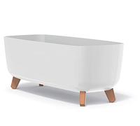 Prosperplast Gracia Case Maceta Rectangular - 24 x 58 x 23,5 cm - para Interior y Exterior - Macetero - Maceta Resistente a la Intemperie con Inserto