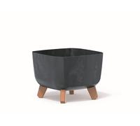 Jardinera con patas GRACIA SQUARE BETON EFFECT Antracita, 39x39x27 cm