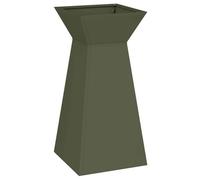 Jardinera de 35 x 35 x 73 cm, maceta alta para exterior, moderna maceta, diseño duradero para jardín y terraza, elegante jardinera para hierbas
