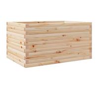 Jardinera De Madera Maciza De Pino 90x60x46 Cm Vidaxl