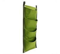 Jardinera de Pared Vertical de 4 Bolsillos, Las Mejores Bolsas de plantación para Colgar en la Pared de Crecimiento Vegetal para la decoración del hogar de la Oficina del Patio del jardín