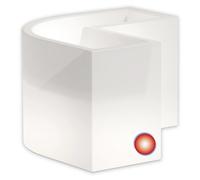 Jardinera De Resina luminosa Lampara Rectangular 80x80x35X72x72x27 CM Luz Roj...