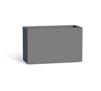 Jardinera Flowerpot De Resina Rectangular 80x35 CM Gris