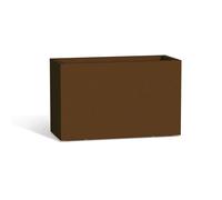 Jardinera Flowerpot De Resina Rectangular 80x35 CM Marrón
