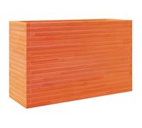 Jardinera Madera Maciza De Pino Marrón Cera 110x40x68,5 Cm Vidaxl