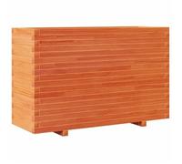 Jardinera Madera Maciza De Pino Marrón Cera 110x40x72 Cm Vidaxl
