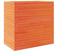 Jardinera Madera Maciza De Pino Marrón Cera 70x40x68,5 Cm Vidaxl