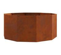 Jardinera Oxidado 120 X 120 X 50 Cm Acero Autopatinable Vidaxl