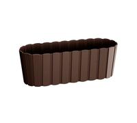 Prosperplast Jardinera para balcón, Jardinera, marrón, 40 cm, plástico DDEC