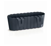 Jardinera para balcón BOARDEE HOOK 4,9L., dimensiones (mm) 383x212x130, color Antracita