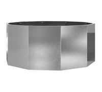 Jardinera Plateado 120 X 120 X 50 Cm Acero Inoxidable Vidaxl