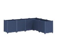 Jardinera Pp Azul Gris 160x120x53 Cm Vidaxl