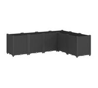 Jardinera Pp Negro 160x120x53 Cm Vidaxl