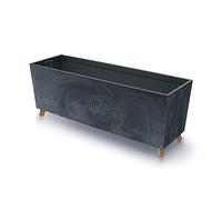 Prosperplast Urbi Case Beton Effect N - Maceta (77 cm), color azul oscuro
