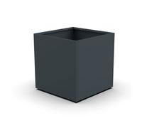 Jardinera vaargel 60x60x60 cm acero - antracita gris [casa.pro]