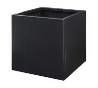 Jardinera vaargel 60x60x60 cm acero - negro [casa.pro]