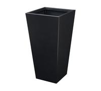 Jardinera vaargel 76x39x39 cm acero - negro [casa.pro]